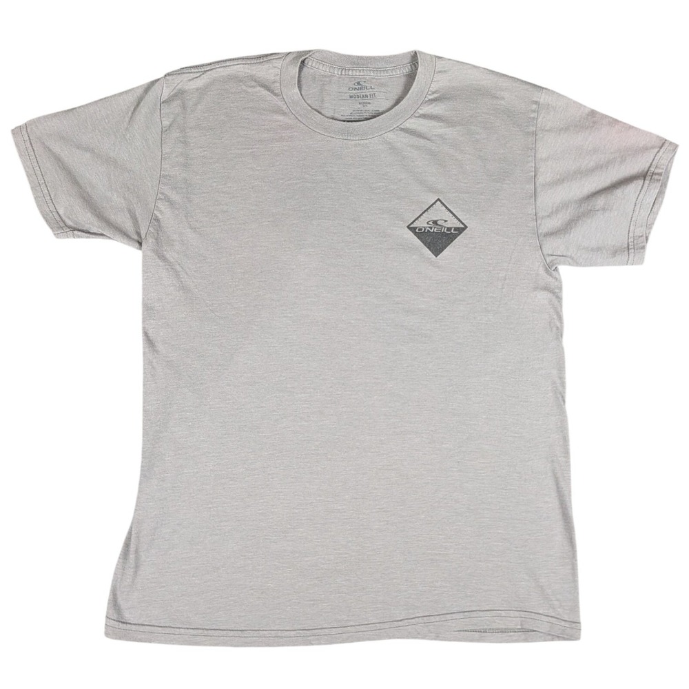 O'Neill T-Shirt Mens Medium Grey Modern Fit Graphic Logo Excellent